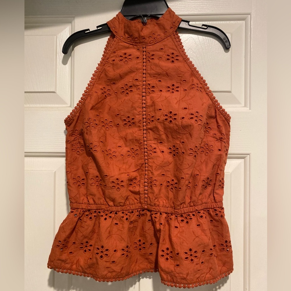 💥Rye Grass sleeveless eyelet top XS